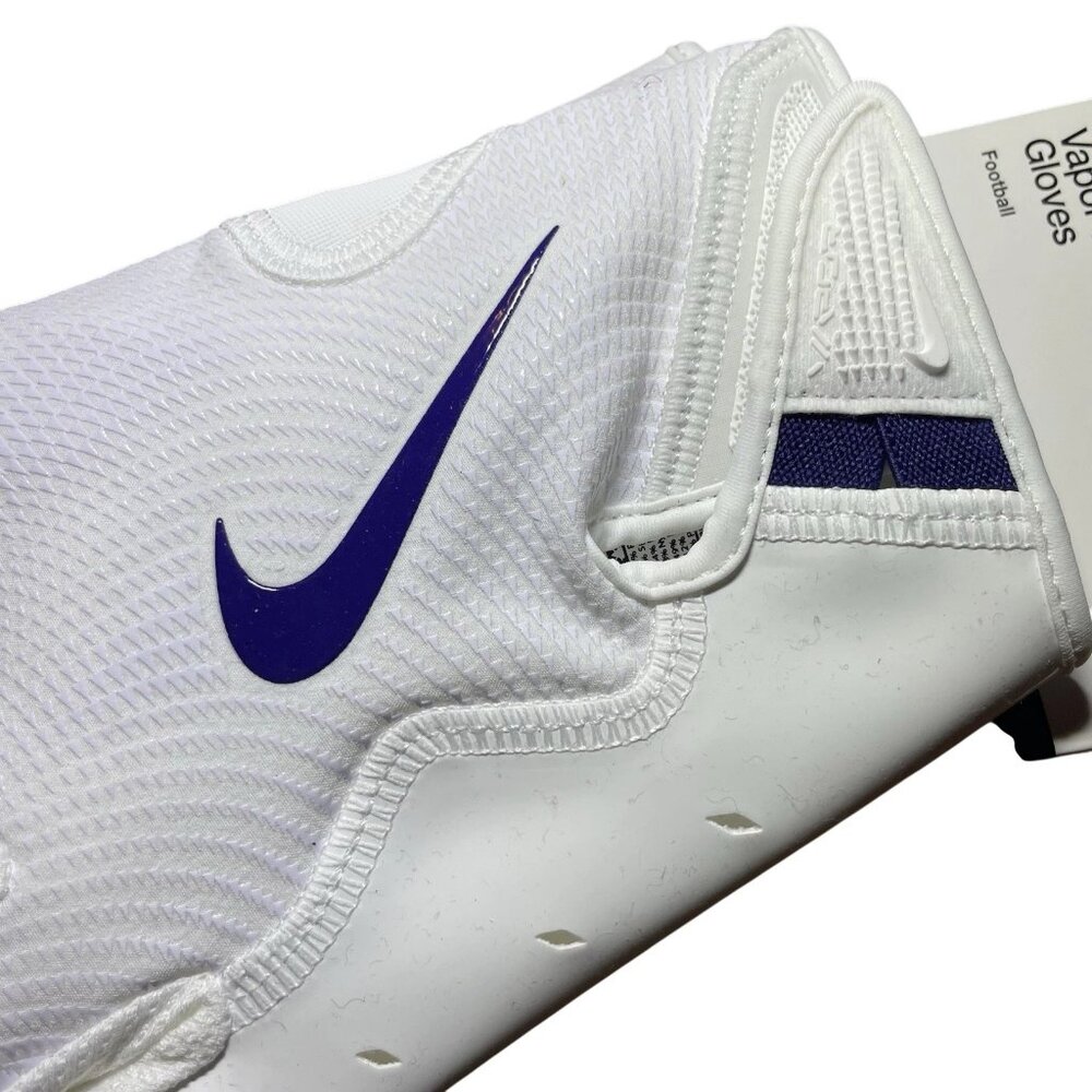 Nike Vapor Jet 8.0 NFL Football Receiver Gloves White Purple HF0315-167 XXL 2XL - Picture 6 of 7